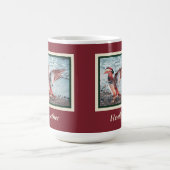 Mandarin Duck op Rust en Green met naam Koffiemok (Center)