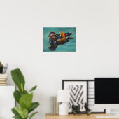 Mandarin Duck Poster (Thuiskantoor)