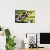 Mandarin Duck Poster (Thuiskantoor)