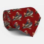Mandarin Duck Stropdas (Opgerold)