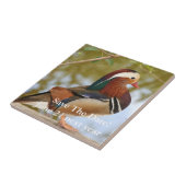 Mandarin Duck Tegeltje (Zijkant)