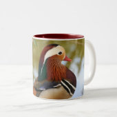 Mandarin Duck Tweekleurige Koffiemok (Voorkant rechts)