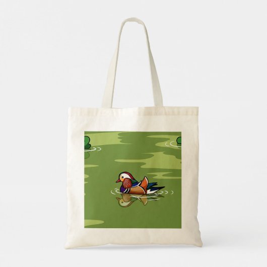 Mandarin Duck up close tote bag (Achterkant)