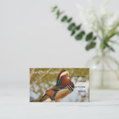 Mandarin Duck Visitekaartjes (Staand voorkant)