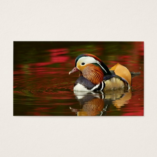 Mandarin Duck Visitekaartjes (Voorkant)