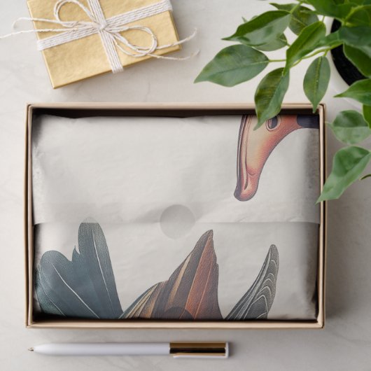 Mandarin Duck Waterverf Decoupage Vogelkunst Tissuepapier (Geschenk)