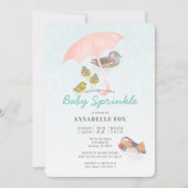 Mandarin Ducks Baby Sprinkle Shower Invitation Kaart (Voorkant)