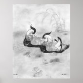Mandarin Ducks Poster (Voorkant)