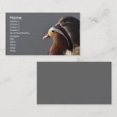 Mandarin Ducks Visitekaartje (Voorkant / Achterkant)