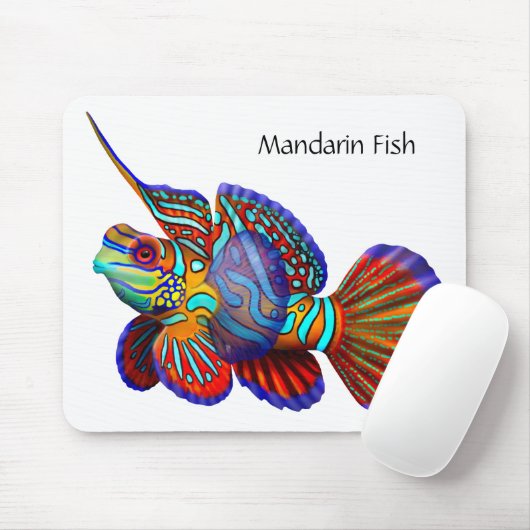 Mandarin Goby Dragonet Fish Mousepad Muismat (Met muis)