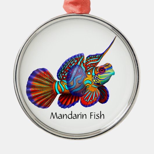 Mandarin Goby Dragonet Fish Ornament (Voorkant)