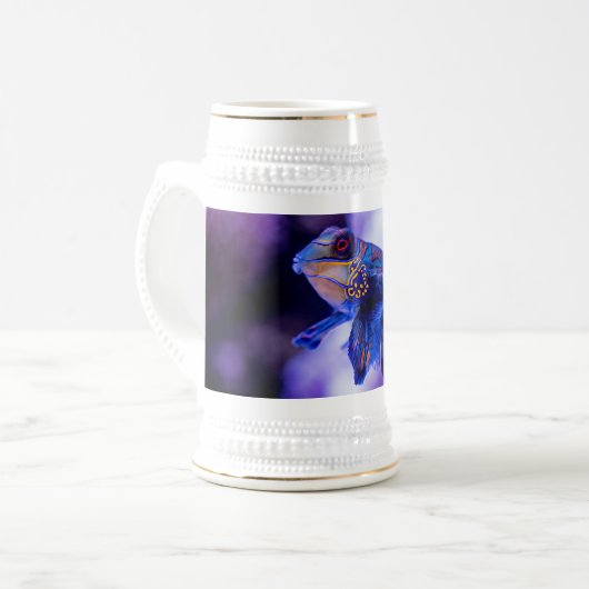 Mandarin Goby Fish Bierpul (Voorkant links)