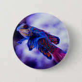 Mandarin Goby Fish Button (Voorkant)