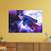 Mandarin Goby Fish Canvas Afdruk (Insitu (Woonkamer))