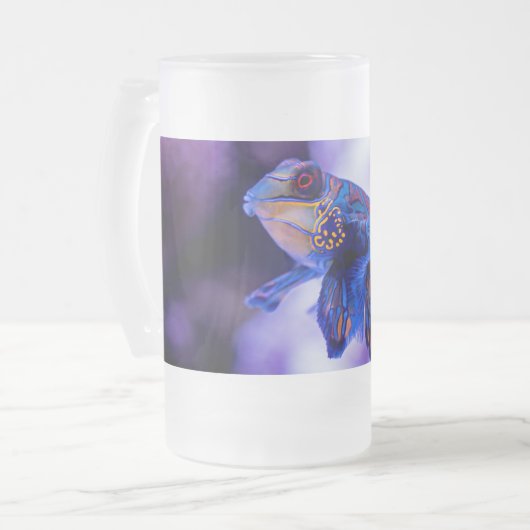 Mandarin Goby Fish Matglas Bierpul (Voorkant links)