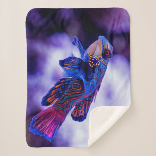 Mandarin Goby Fish Sherpa Deken (Voorkant)