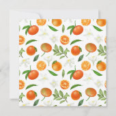 Mandarin Orange Watercolor Wedding  Save the Date (Achterkant)