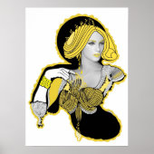 Mandarina Yellow Diva Poster (Voorkant)
