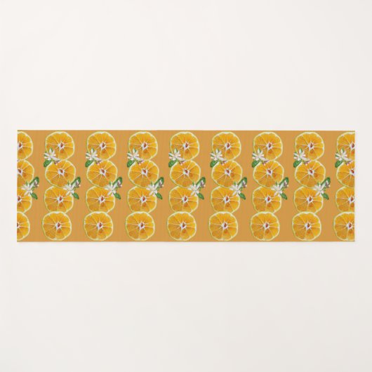 Mandarins Citrus Sinaasappel Fruit Yogamat (Voorkant (horizontaal))