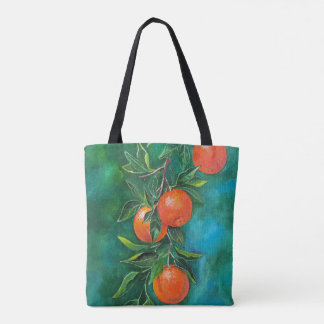 Mandarins op een winteravond van Alfred Fox Tote Bag