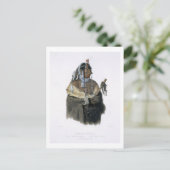 Mandeh-Pahchu, een jonge Mandaan uit India, bord 2 Briefkaart (Staand voorkant)