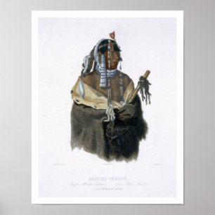 Mandeh-Pahchu, een jonge Mandaan uit India, bord 2 Poster