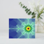 Mandel op een Briefkaart van Lilly Pad (Staand voorkant)