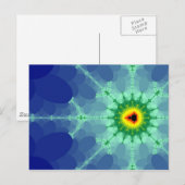 Mandel op een Briefkaart van Lilly Pad (Voorkant / Achterkant)