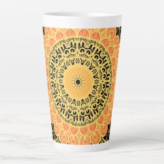 Mandela Art Latte Mok (Voorkant)