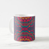Mandela, BOHO, Hippy Groovy Coffee Mok, Cup Koffiemok (Voorkant links)