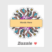 Mandela Design Sticker (Vel)