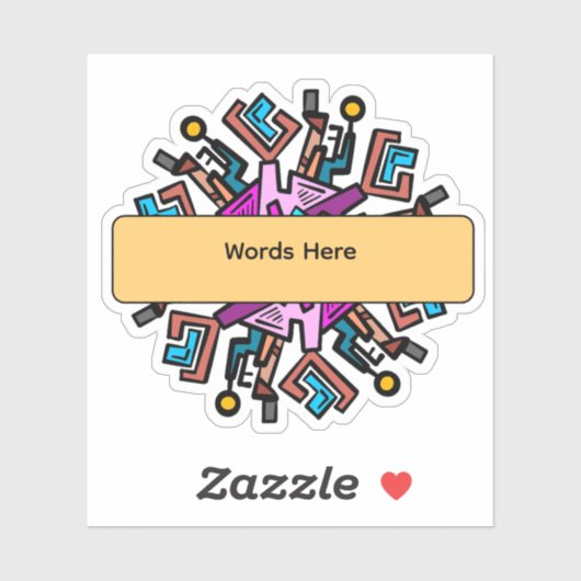 Mandela Design Sticker (Vel)