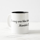 Mandela Effect Samenzwering Tijdreizen parallel Tweekleurige Koffiemok (Voorkant links)