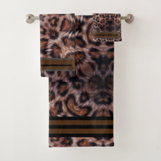 Mandela luipspatafdruk bad handdoek