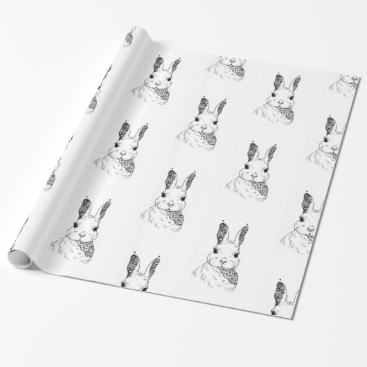 Mandela Rabbit Cadeaupapier (Uitgerold)