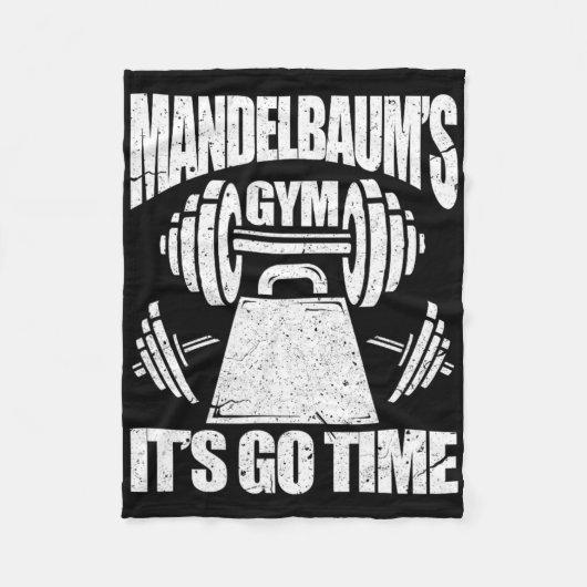 Mandelbaum's Gym Funny Bodybuilding Gym Workout Gi Fleece Deken (Voorkant)