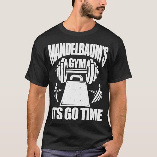 Mandelbaums Gym Funny Fitness Training Bodybuildin T-shirt (Voorkant)