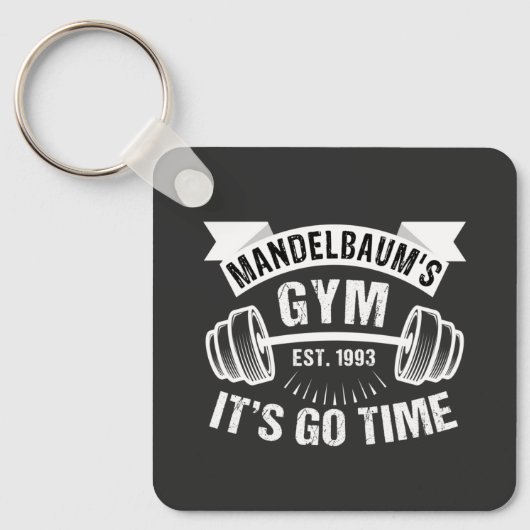 Mandelbaum's Gym Het Is Tijd Sleutelhanger (Voorkant)