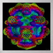 Mandelbollen met normale kleur poster (Voorkant)