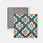 Mandelbrat Moroccan Tile Pattern Magneet (Voorkant / Achterkant)