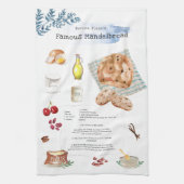 Mandelbread Mandelbrot Recept Heirloom Theedoeken (Verticaal)