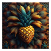 Mandelbrot ananas fractal foto afdruk (Voorkant)