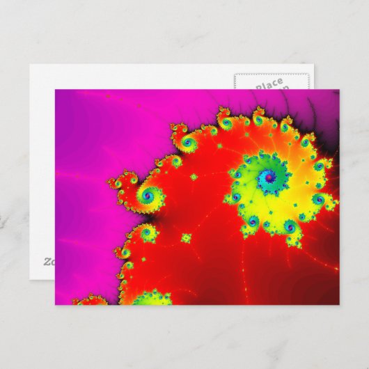 Mandelbrot Art Briefkaart (Voorkant / Achterkant)