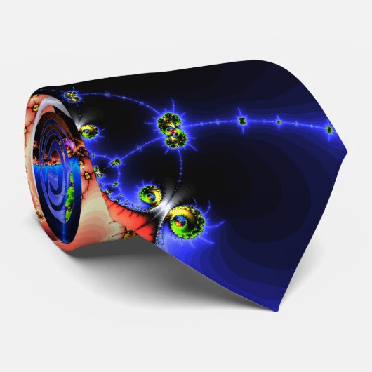 Mandelbrot Art Stropdas (Opgerold)