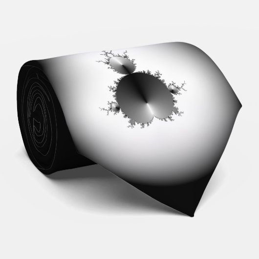 Mandelbrot Black I Stropdas (Opgerold)