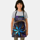 Mandelbrot Bloemen Retro Kleurrijke Gepersonalisee Schort (Insitu)