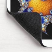 Mandelbrot Blue Double Spiral Fractal Muismat (Hoek)