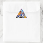 Mandelbrot Blue Double Spiral Fractal Sticker (Tas)