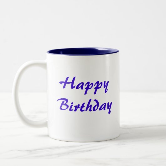 Mandelbrot Blue Double Spiral Fractal Tweekleurige Koffiemok (Links)