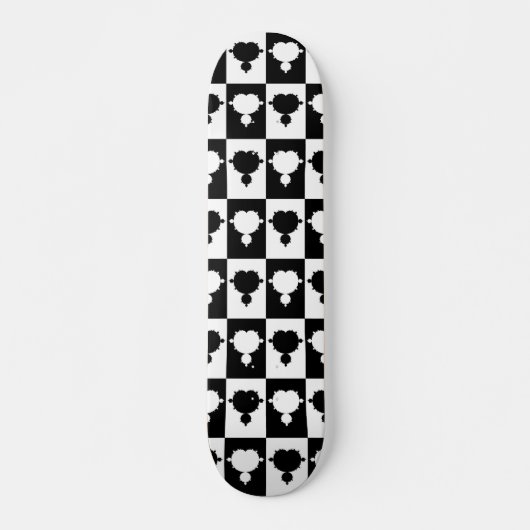 Mandelbrot Chess Board Persoonlijk Skateboard (Voorkant)
